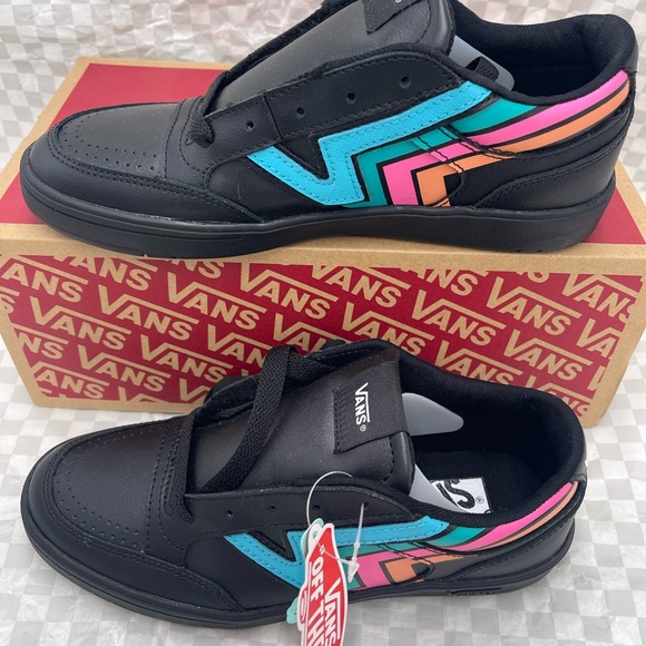 Vans Men’s Lowland Cc (Fader) Black/Multi Sneakers 
VN0A4TZY9OL - Picture 3 of 16